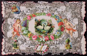 Tarjeta de San Valentín victoriana de English School